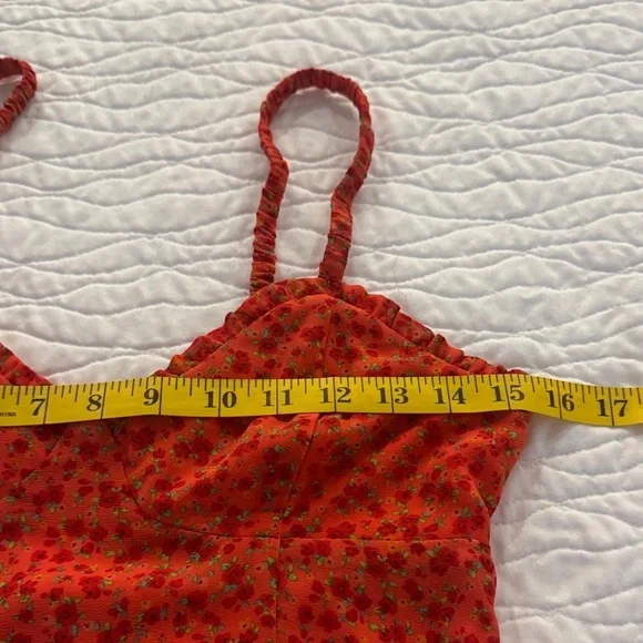 Wild Fable Coral Floral Mini Dress - Picture 6 of 7